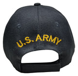 ARMY Armor Hat Baseball Cap Black and Gold with Logo Emblem Mens Headwear