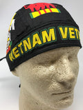 Vietnam Veteran Bandana Dorag with Sweatband Motorcycle Skull Cap