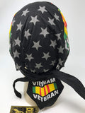 Vietnam Veteran Bandana Dorag with Sweatband Motorcycle Skull Cap