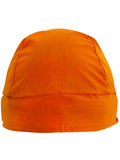 Orange Solid Doo Rag with SWEATBAND Dorag Motorcycle Skull Cap Cotton MADE IN THE USA