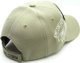 Desert Storm Baseball Cap Officially Licensed Tan Hat Army Navy Air Force Marine Men Women