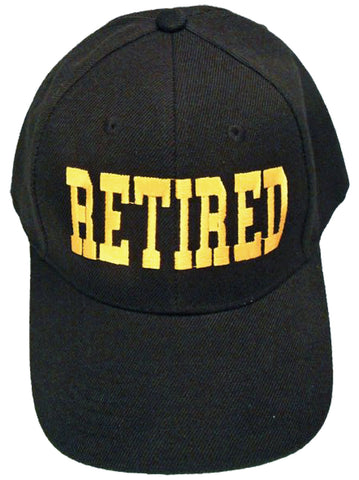 Retired Cap Retirement Hat | Gift for Retirement Party | Teacher Military Boss Family Co-Worker