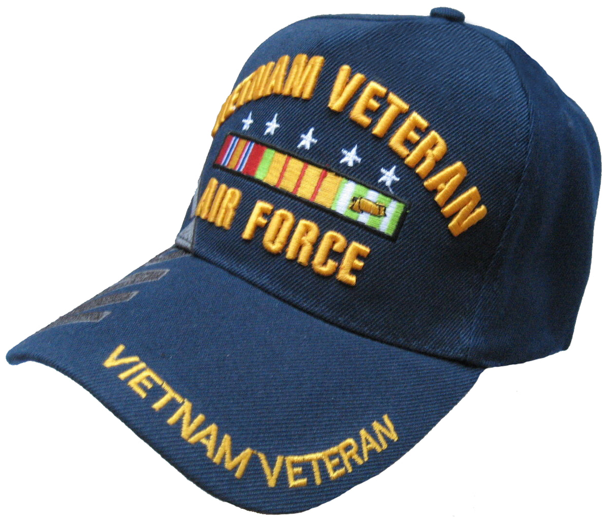70s Retro Vietnam Veteran Baseball Cap Hat Blue Embroidered Proud Army Patriotic u-s-navy-vietnam-veteran-  main image 3