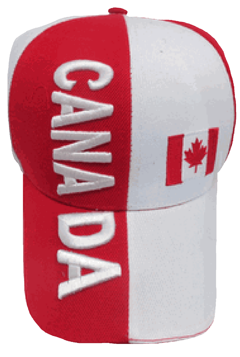 Canada Baseball Cap Canadian Ball Hat Red and White with Maple Leaf Em –  Buy Caps and Hats, U.S. Veteran-Owned