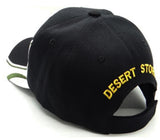 Desert Storm Veteran Hat Black and White Baseball Cap Army Navy Air Force Marine Men Women