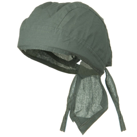 CLEARANCE Gray Solid Doo Rag Grey Headwrap Durag Skull Cap Cotton Sporty Motorcycle Hat