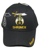 Shriner Hat Black Shriners Baseball Cap with Logo Emblem Ancient Arabic Order of the Nobles of the Mystic Shrine