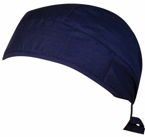 Navy Blue Surgical Scrub Cap w/ Sweatband MADE IN THE USA Doctors Surgeon Hat for Men Women