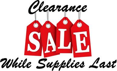 CLEARANCE SALE DISCOUNTED