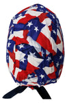 Texas Flag Bandana Dorag with Sweatband Doo Rag Made America USA Motorcycle Skull Cap Cotton Helmet Liner