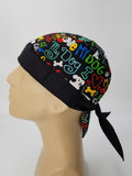 I Love My Dog Bandana Dorag with Sweatband Doo Rag Made America USA Motorcycle Skull Cap Cotton Helmet Liner