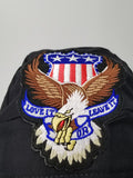 Love It or Leave It American Flag Bandana Dorag with Sweatband Doo Rag Made America USA Motorcycle Skull Cap Cotton Helmet Liner
