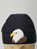 Bald Eagle Bandana Dorag with Sweatband Doo Rag Made America USA Motorcycle Skull Cap Cotton Helmet Liner