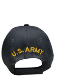 ARMY Armor Hat Baseball Cap Black and Gold with Logo Emblem Mens Headwear