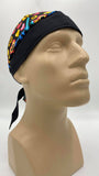 I Love My Cat Bandana Dorag with Sweatband Doo Rag Made America USA Motorcycle Skull Cap Cotton Helmet Liner