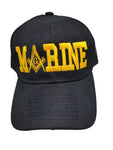 Marine Mason Baseball Cap Masonic Logo Hat for Freemasons Shriners Prince Hall Masons Headwear