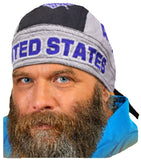 US Air Force Doo Rag with a SWEATBAND Blue Bandana Head Wrap Motorcycle Bikers Hat