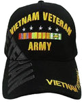 Army Vietnam Veteran Hat Black Baseball Cap, Large to XL, Unisex Men and some Women