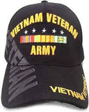 Army Vietnam Veteran Hat Black Baseball Cap, Large to XL, Unisex Men and some Women