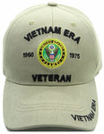 Vietnam Era Veteran U.S. Army Hat Tan Baseball Cap Officially Licensed