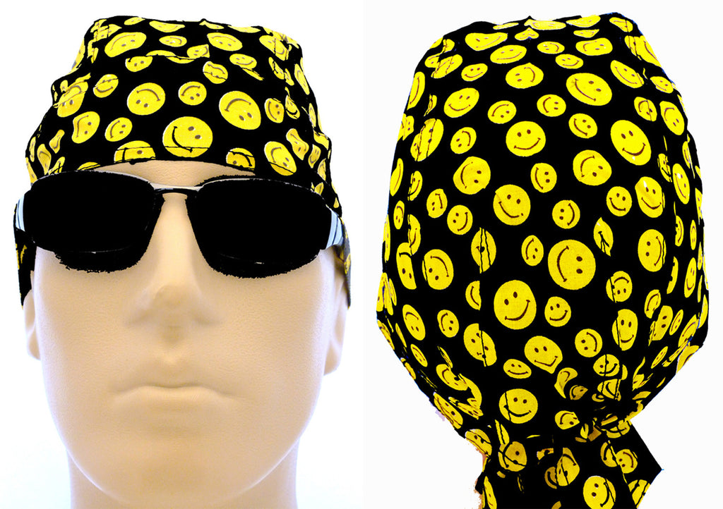 Smiley Face Durag Doo Rag Motorcycle Skull Cap Headwrap Biker -  Israel