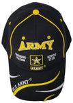 U.S. Army Baseball Cap, Black Military Hat, Defending Freedom 1775 Officially Licensed