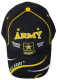 U.S. Army Baseball Cap, Black Military Hat, Defending Freedom 1775 Officially Licensed