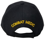 Army Medic Baseball Cap, Black U.S. Military Hat, Officially Licensed