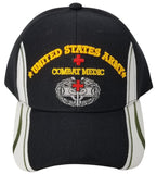 Army Medic Baseball Cap, Black U.S. Military Hat, Officially Licensed