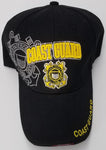 Coast Guard Hat, Black Military Baseball Cap with Emblem