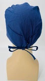Caduceus EKG Heartbeat with Stars Nursing Scrub Hat Surgeons Cap, Cotton, Navy Blue Red and White