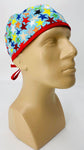Scrub Cap Medical Surgeon Head Cover Surgical Hat Nurse Nursing Operating Room, Colorful Stars