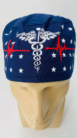 Scrub Cap Medical Surgeon Head Cover Surgical Hat Nurse Nursing Operating Room,