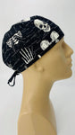 Scrub Cap Medical Surgeon Head Cover Surgical Hat Nurse Nursing Operating Room, Orthopedics Bones Skulls Hands