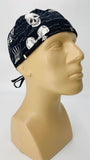 Scrub Cap Medical Surgeon Head Cover Surgical Hat Nurse Nursing Operating Room, Orthopedics Bones Skulls Hands