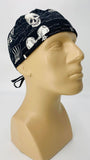 Scrub Hat Nursing Cap Gift for Doctor, Bones Skull Spine Surgeon Nurse OR ER Xray Tech Veterinarian