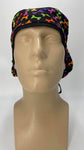 Scrub Hat Medical Hair Bonnet Surgeon Head Cover Surgical Cap Nurse Bouffant Nursing Ponytail Holder Operating Room, Polka Dots Circles