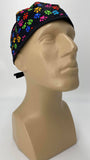 Scrub Cap Medical Surgeon Head Cover Surgical Hat Nurse Nursing Operating Room, Paw Print Paws