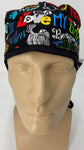 Scrub Hat Medical Hair Bonnet Surgeon Head Cover Surgical Cap Nurse Bouffant Nursing Ponytail Holder Operating Room