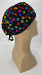 Scrub Cap Medical Surgeon Head Cover Surgical Hat Nurse Nursing Operating Room, Paw Print Paws