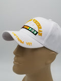 Vietnam Veteran U.S. Marine Corps Hat, United States Marines White Baseball Cap, Officially Licensed