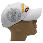 Army Vietnam Veteran White Baseball Cap Military Vet Adjustable One Size Hat