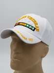 Vietnam Veteran U.S. Marine Corps Hat, United States Marines White Baseball Cap, Officially Licensed
