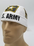 US ARMY Dorag Doo Rag, Bandana Head Wrap with Sweatband, Made in America, Motorcycle Skull Cap