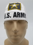 US ARMY Dorag Doo Rag, Bandana Head Wrap with Sweatband, Made in America, Motorcycle Skull Cap