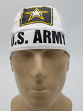 US ARMY Dorag Doo Rag, Bandana Head Wrap with Sweatband, Made in America, Motorcycle Skull Cap