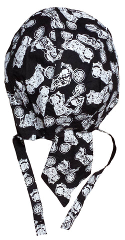 durag for motorcycle helmet Motorcycles Bandana Dorag Cap Black and White Doo Rag Helmet Liner Cot – Buy Caps and Hats, U.S. Veteran-Owned