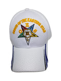 Eastern Star Hat Baseball Cap with Emblem O.E.S., Womens, White