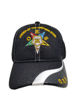 Eastern Star Hat Baseball Cap with Emblem O.E.S., Womens, Black