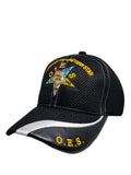 Eastern Star Hat Baseball Cap with Emblem O.E.S., Womens, Black
